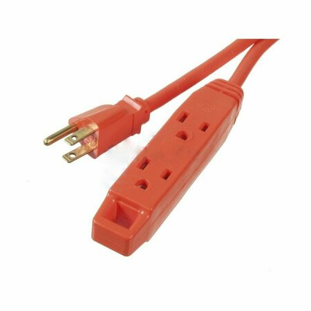 AMERICAN IMAGINATIONS Plastic Orange Outdoor Triple Outlet AI-37264